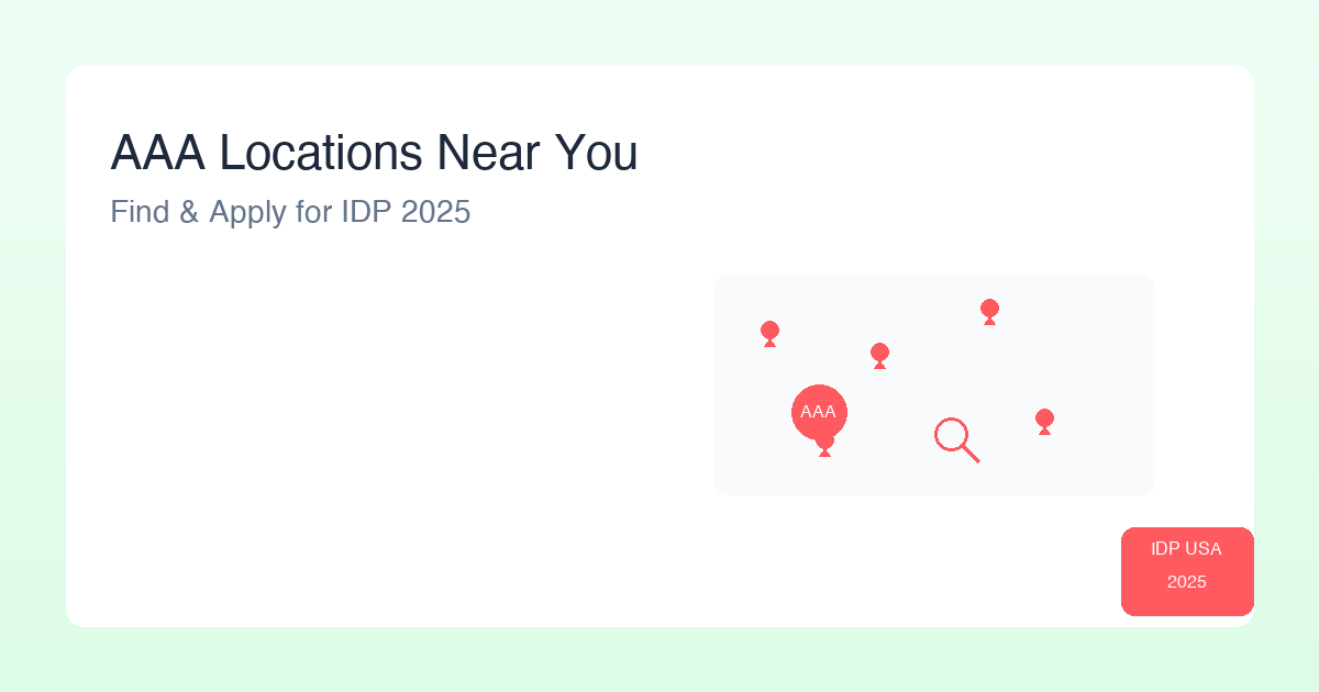 AAA International Driving Permit Near Me - Find Locations & Apply 2025