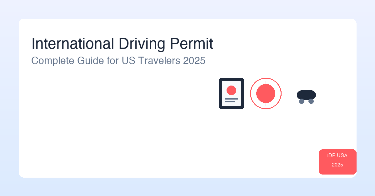 International Driving Permit - Complete Guide for US Travelers 2025