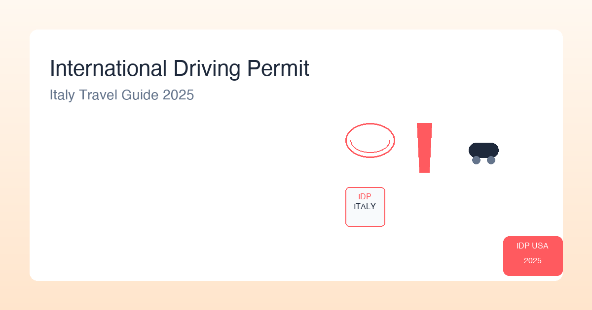 International Driving Permit Italy - Complete Guide for US Travelers 2025