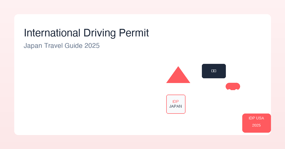 International Driving Permit Japan - Essential Guide for US Visitors 2025