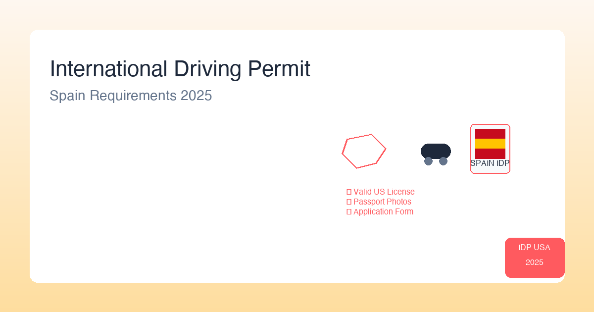 International Driving Permit Spain - Requirements & Application Guide 2025